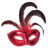 Red Feather Party Mask