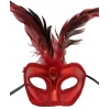 Red Feather Party Mask