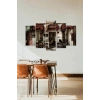 Sabahçı Kahvesi 5 Parçalı Mdf Tablo 60 x 100