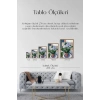 Saksıdaki Çiçek Ahşap Çerçeveli Tablo 50 x 70