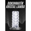 Şarjlı Dokunmatik Kristal Masa Lambası Usb Uyumlu