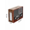 Şarjlı Vintage Radyo Aux Usb Sd Kart Girişli Bluetooth