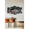 Şehir Manzarası 5 Parçalı Mdf Tablo 60 x 100