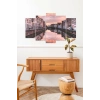 Şehir Manzarası 5 Parçalı Mdf Tablo 60 x 100