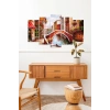 Şehir Manzarası 5 Parçalı Mdf Tablo 60 x 100