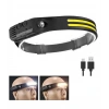 Sensor Headlamp COB Led Headlamp Rechargeable Headlamp 18650 Built-in Battery Outdoor Fishing Camping Headlight Flashlight (5365)