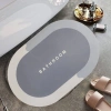 Magic Super Absorbent Non-Slip Base Oval Mat 40*60 cm (5365)