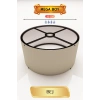 Şık Bej Lambader Başlığı 35 Cm Modern Tasarım