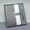 Şık Deri Defter Ve Roller Kalem Seti 21x15 Cm Hediye Kutusunda