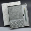 Şık Hediyelik Defter Kalem Seti 22x20 Cm Hediye Kutusu