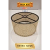 Şık Retro Hasır Lambader Başlığı 35 Cm Modern Dekor