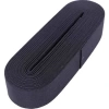 BLACK - 4CM CUFF ELASTIC FLAT WIDE 10M. (5365)
