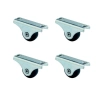 Siyah Furç Sabit Teker 20mm 4 Adet Set