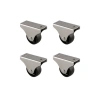 Siyah Furç Sabit Teker 32mm 4 Adet Set