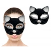 Black Silver Glitter Cat Mask