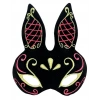 Black Red Gold Rabbit Mask