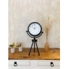 Siyah Metal Mini Tripod Dekoratif Masa Saati 45×26 cm