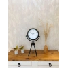 Siyah Metal Mini Tripod Masa Saati 45×26 cm