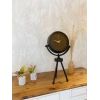 Siyah Metal Mini Tripod Spor Masa Saati 45×26 cm