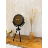 Siyah Metal Mini Tripod Spor Masa Saati 45×26 cm