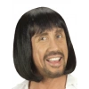 Siyah Renk Erkekler İçin Kısa Ortaçağ Peruğu (5365)
