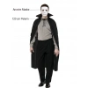 Black Collar 120 cm Cape and White Anonymous Mask (5365)