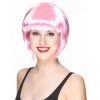 Soft Pembe Renk Parti Peruğu Küt Saç (5365)