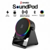 SoundPad Bluetooth Hoparlör - İndüksiyon Temas Özellikli - Telefon Standlı - Type-C Şarj - RGB Ambiyans Aydınlatma