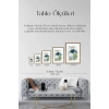 Soyut Ahşap Çerçeveli Tablo 17 x 23