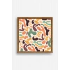 Soyut Ahşap Çerçeveli Tablo 23 x 23