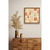 Soyut Ahşap Çerçeveli Tablo 23 x 23