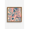 Soyut Ahşap Çerçeveli Tablo 50 x 50