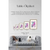 Soyut Ahşap Çerçeveli Tablo 50 x 70