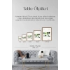 Soyut Ahşap Çerçeveli Tablo 50 x 70