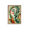 Soyut Kadın Ahşap Çerçeveli Tablo 23 x 30