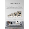Soyut Poster Ahşap Çerçeveli Tablo 17 x 23