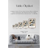 Soyut Poster Ahşap Çerçeveli Tablo 50 x 70