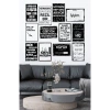 Sözler Temalı 12 Parça Ahşap Poster Tablo Duvar Dekoru 20 x 30
