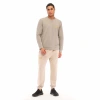SPQR Pamuklu Bisiklet Yaka Basic Sweatshirt SATURN GRİ