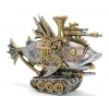 Steampunk Polyester Design Fish Figurine