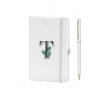 T Harfi Çiçek Baskılı Defter