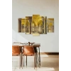Tarihi Manzara 5 Parçalı Mdf Tablo 60 x 100