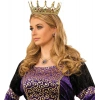 Taşlı Rönesans Kostümlü Kraliyet Ortaçağ Altın Kraliçe Prenses Tacı (5365)