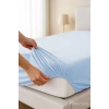 Tek Kişilik Düz Penye %100 Pamuklu Lastikli Çarşaf 100X200 Cm Newsheet Mavi