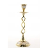 Single Brass Mother-of-Pearl Candlestick Model 2