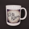 Temalı Seramik Kupa Bardak 8x10 Cm (müzik Model)