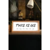 This Is Us Ahşap Çerçeveli Duvar Mottosu 50 x 110