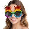 Colorful Hawaii Party Glasses with Tropical Pineapple Design (5365)