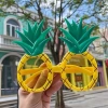 Tropikal Hawaii Ananas Şekilli Parti Gözlüğü 9.5 x 14 cm (5365)