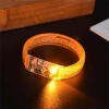 Orange LED Light Printed Battery Operated Bracelet